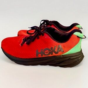 Hoka One One Rincon 3 Running Shoes Men's 7.5 D Multicolored Red MINT